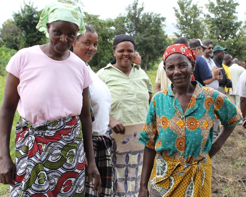 Female members of the Farmer Field School at Karangai Village in Tanzania reminded our FACASI project team that they must consider their needs in the project activities (Photo Liz Ogutu, AIFSRC).