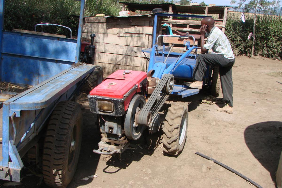 A private service provider in North Tanzania. Photo credit CIMMYT