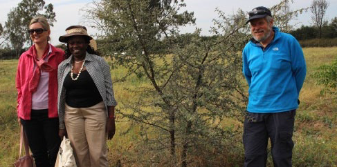 From left: Mellisa Wood, Catherine Muthuri and Tony Bartlett during the field trip in East Shewa zone 