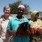 Project Leader Assoc Prof Robyn Alders (left) and poultry farmers, Singida, Tanzania. (Photo: S Ingleton 360º)